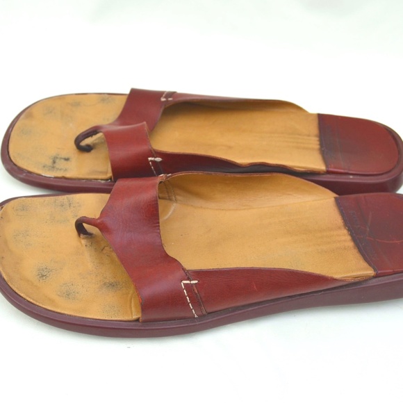 Banana Republic Sandals, Burgundy Red Sandals - Picture 1 of 4